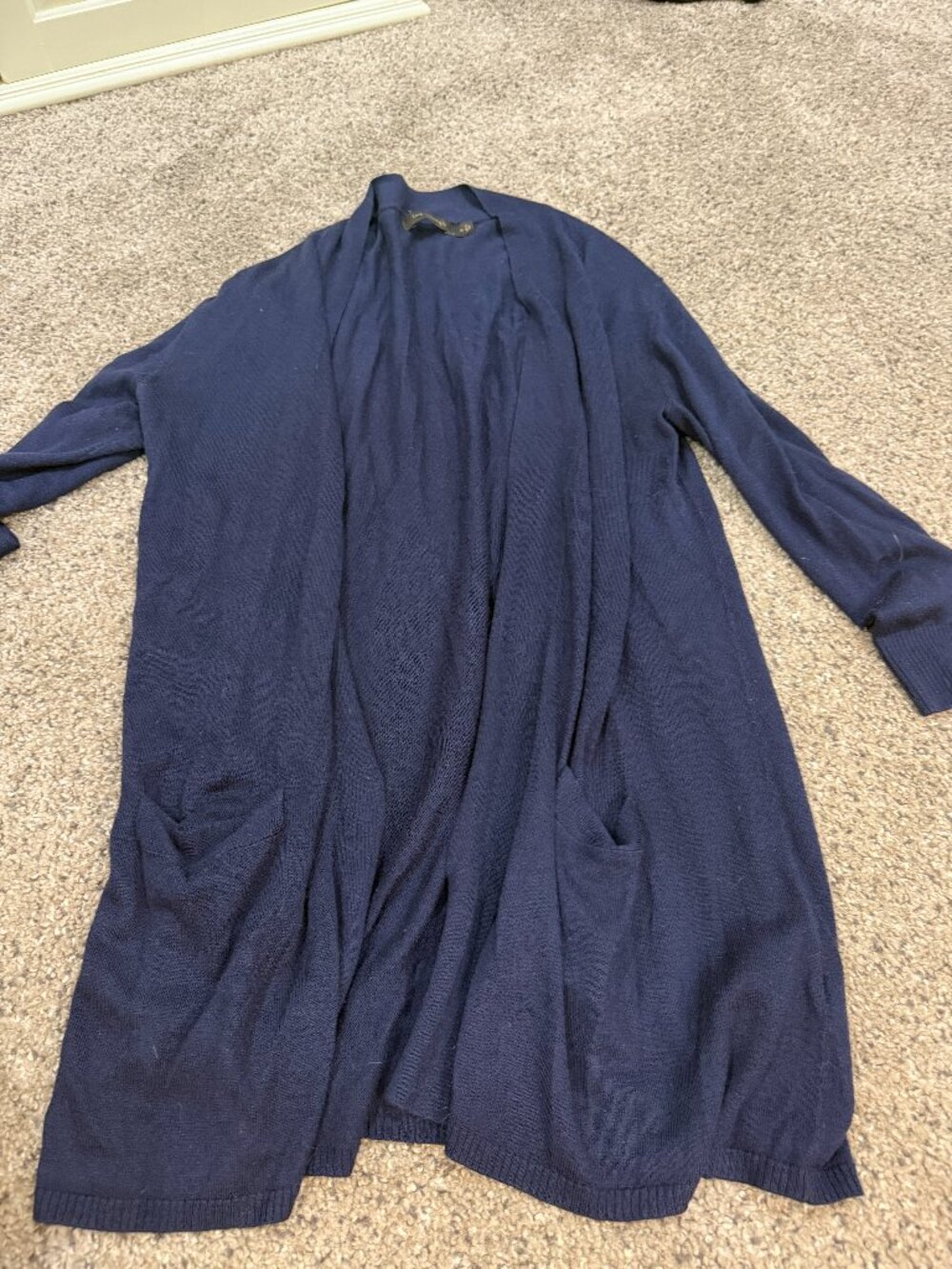 Limited Navy Blue Cardigan Sweater – Women’s Medium – Pockets